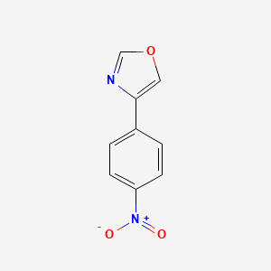 Chemical structure of 4-(4-Nitrophenyl)oxazole