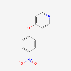 Chemical structure of 4-(4-Nitrophenoxy)pyridine