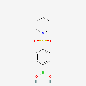 Chemical structure of 4-(4-Methylpiperidin-1-ylsulfonyl)phenylboronic acid