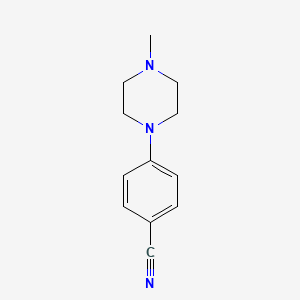Chemical structure of 4-(4-Methylpiperazin-1-yl)benzonitrile