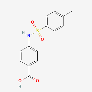 Chemical structure of 4-(4-Methylphenylsulfonamido)benzoic acid