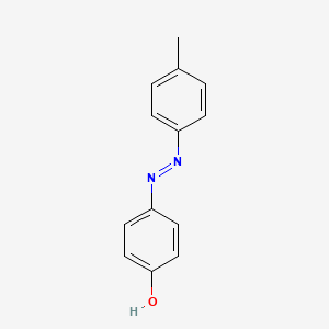 Chemical structure of 4-(4-Methylphenylazo)phenol