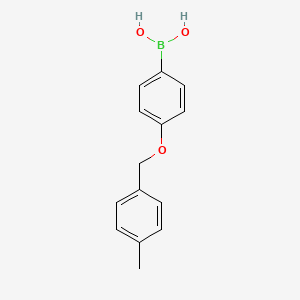 Chemical structure of 4-(4-Methylphenoxy) phenylboronic acid