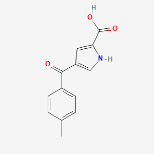 Chemical structure of 4-(4-Methylbenzoyl)-1H-pyrrole-2-carboxylic acid