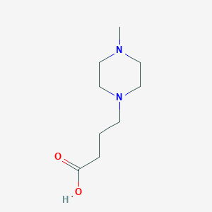 Chemical structure of 4-(4-Methyl-1-piperazinyl)butanoic Acid