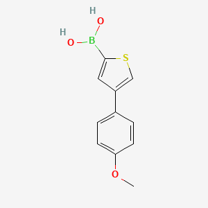 Chemical structure of 4-(4-Methoxyphenyl)thiophene-2-boronic acid
