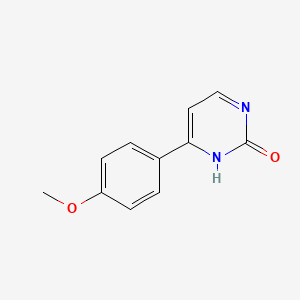 Chemical structure of 4-(4-Methoxyphenyl)pyrimidin-2-ol