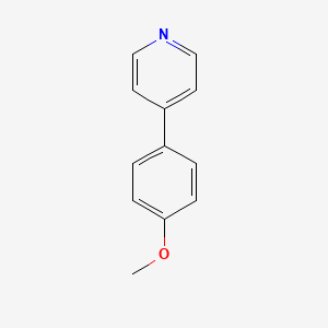 Chemical structure of 4-(4-Methoxyphenyl)pyridine