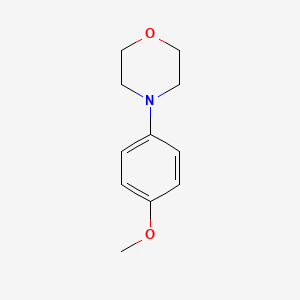 Chemical structure of 4-(4-Methoxyphenyl)morpholine