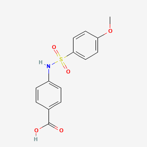 Chemical structure of 4-(4'-METHOXYBENZENESULFONYLAMINO)BENZOIC ACID