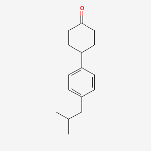 Chemical structure of 4-(4-Isobutylphenyl)cyclohexanone