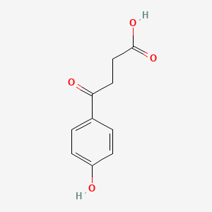 Chemical structure of 4-(4-Hydroxyphenyl)-4-oxobutanoic acid