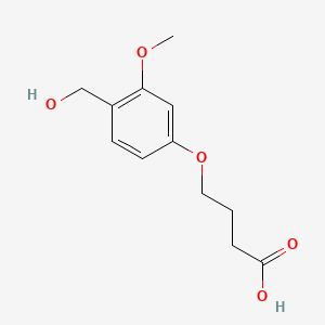 Chemical structure of 4-(4-HYDROXYMETHYL-3-METHOXYPHENOXY)-BUTYRIC ACID