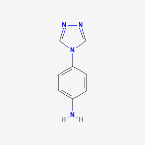 Chemical structure of 4-(4H-1,2,4-triazol-4-yl)aniline