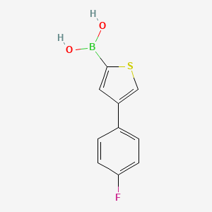 Chemical structure of 4-(4-Fluorophenyl)thiophene-2-boronic acid