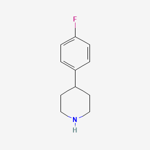 Chemical structure of 4-(4-Fluorophenyl)piperidine