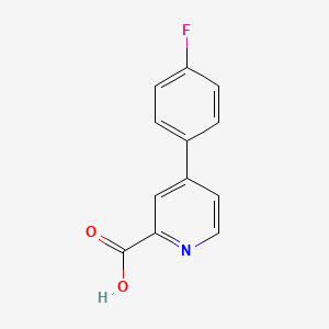 Chemical structure of 4-(4-Fluorophenyl)picolinic acid