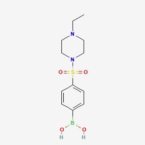 Chemical structure of 4-(4-Ethylpiperazin-1-ylsulfonyl)phenylboronic acid
