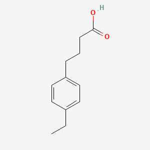 Chemical structure of 4-(4-Ethylphenyl)butanoic acid