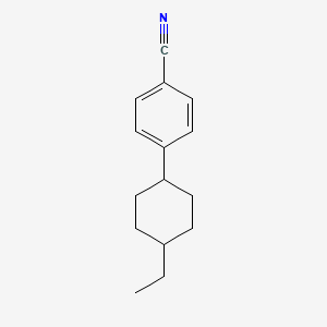 Chemical structure of 4-(4-Ethylcyclohexyl)benzonitrile