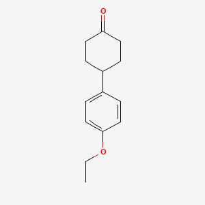 Chemical structure of 4-(4-Ethoxyphenyl)cyclohexanone