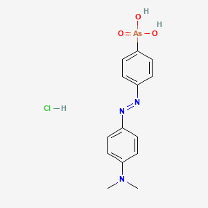 Chemical structure of 4-(4-Dimethylaminophenylazo)phenylarsonic Acid Hydrochloride
