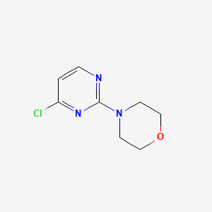 Chemical structure of 4-(4-Chloropyrimidin-2-yl)morpholine