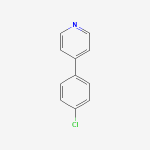 Chemical structure of 4-(4-Chlorophenyl)pyridine