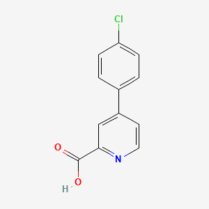 Chemical structure of 4-(4-Chlorophenyl)picolinic acid