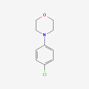 Chemical structure of 4-(4-Chlorophenyl)morpholine