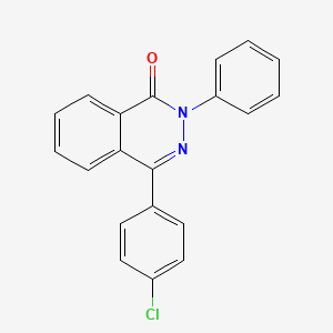 Chemical structure of 4-(4-Chlorophenyl)-2-phenylphthalazin-1(2H)-one
