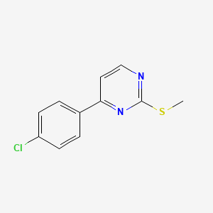 Chemical structure of 4-(4-Chlorophenyl)-2-(methylthio)pyrimidine