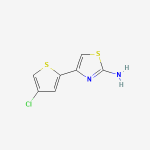 Chemical structure of 4-(4-chloro-2-thienyl)-2-ThiazolaMine