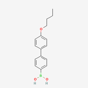 Chemical structure of 4-(4-BUTOXYPHENYL)PHENYLBORONIC ACID