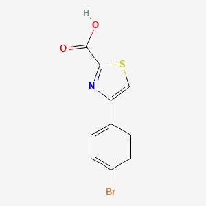 Chemical structure of 4-(4-Bromophenyl)thiazole-2-carboxylic Acid