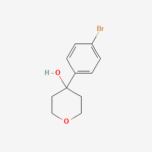 Chemical structure of 4-(4-Bromophenyl)oxan-4-ol
