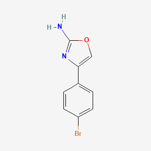 Chemical structure of 4-(4-Bromophenyl)oxazol-2-amine