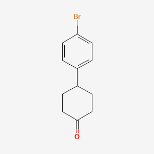 Chemical structure of 4-(4-Bromophenyl)cyclohexanone