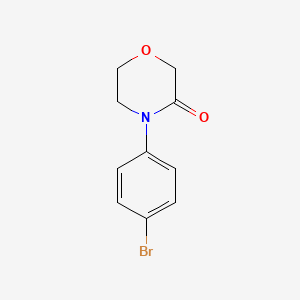Chemical structure of 4-(4-Bromophenyl)-3-morpholinone