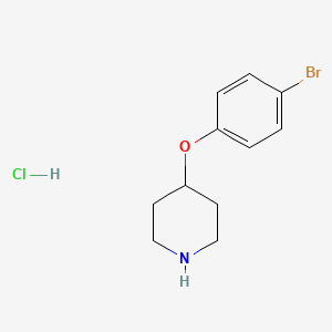 Chemical structure of 4-(4-Bromophenoxy)piperidine hydrochloride