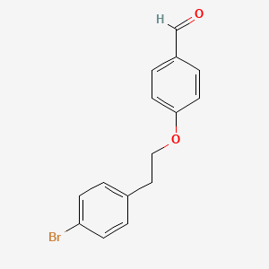 Chemical structure of 4-(4-Bromophenethoxy)benzaldehyde
