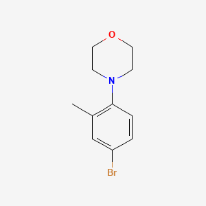 Chemical structure of 4-(4-Bromo-2-methylphenyl)morpholine