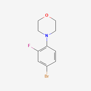 Chemical structure of 4-(4-Bromo-2-fluorophenyl)morpholine
