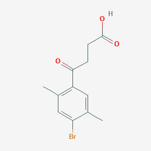 Chemical structure of 4-(4-Bromo-2,5-dimethylphenyl)-4-oxobutanoic acid