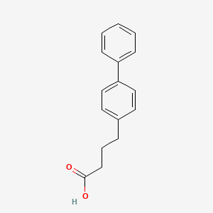 Chemical structure of 4-(4-Biphenylyl)butyric acid
