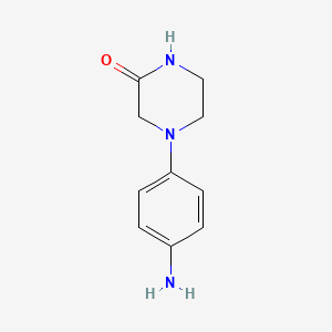 Chemical structure of 4-(4-Aminophenyl)-2-piperazinone