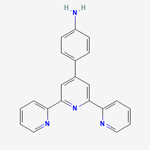 Chemical structure of 4'-(4-AMINOPHENYL)-2,2':6',2''-TERPYRIDINE