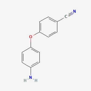 Chemical structure of 4-(4-Aminophenoxy)benzonitrile