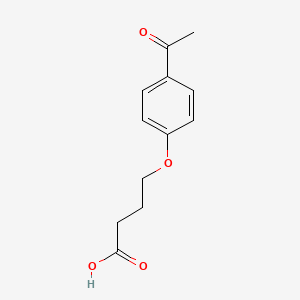 Chemical structure of 4-(4-Acetylphenoxy)butanoic acid
