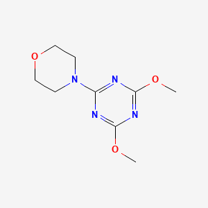 Chemical structure of 4-(4,6-Dimethoxy-1,3,5-triazin-2-yl)morpholine